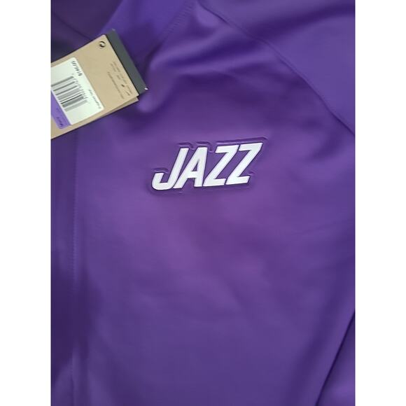 Utah Jazz Purple Dri Fit Nike Zip Coaches Jacket Jacket Size 3XLT New MSRP $140 - Picture 3 of 8